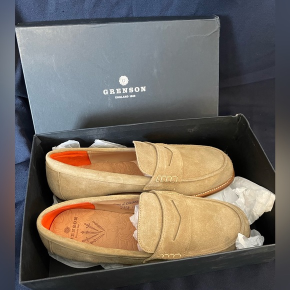 Rag and Bone Camel Suede men’s Loafers - Picture 1 of 10